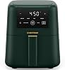 Freidora de Aire Chefman Compacta 3.5 QT - Diseño Delgado para Cocinas Pequeñas, 4-en-1 Freír, Hornear, Deshidratar, Congelados, Temp. Máx. 450°F, Huella Estrecha Ahorra Espacio en la Encimera, Cerámica Antiadherente, Apta para Lavavajillas 1