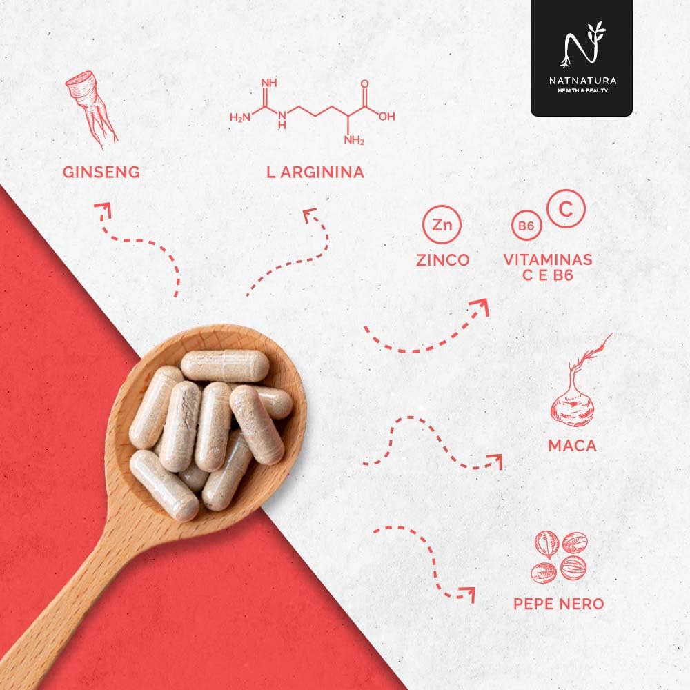 Testosterone Uomo. Potenziatore di testosterone naturale. Aumenta forza, massa muscolare e rendimento sportivo. 90 capsule vegetali. Vegano e senza glutine.