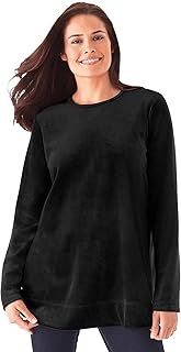 Velour tunic tops Clearance