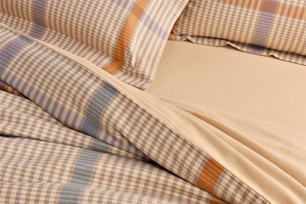 Exclusive UFO Home 300 Thread Count 100% Yarn-Dyed Cotton Flannel Traditional Plaid Pattern Button Close No Inside Filler 3pc Duvet Cover Set Full/Queen/King Size (Beverly, King Size) Best Deal Cheap 🛒 UFO Home 300 Thread Count 100% Yarn-Dyed Cotton Flannel Traditional Plaid Pattern Button Close No Inside Filler 3pc Duvet Cover Set Full/Queen/King Size (Beverly, King Size)