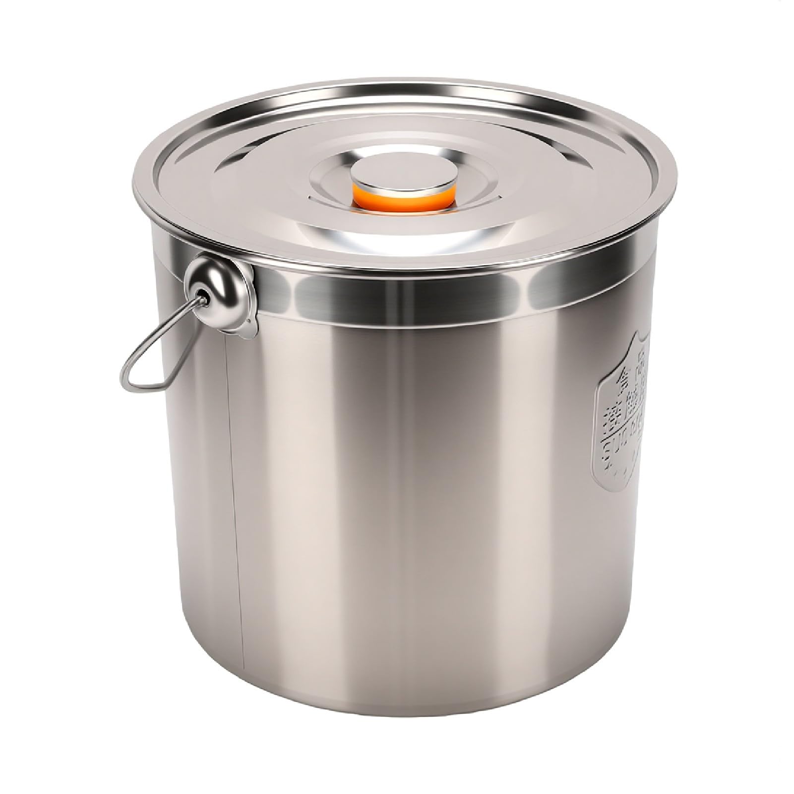 Annadue Cubo de Acero Inoxidable con Tapa Colgante para Cocina