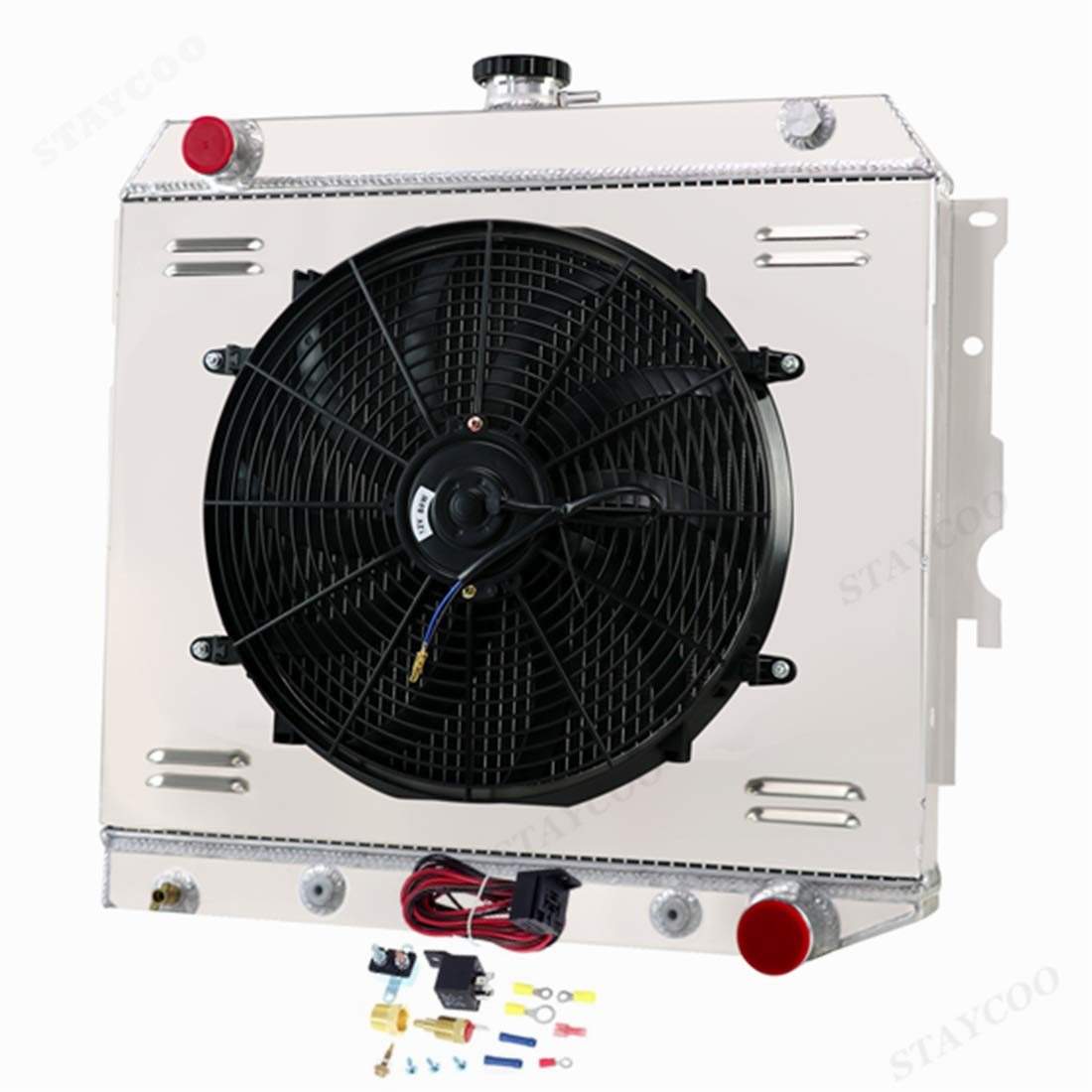 All-Aluminum Radiator Fan Shroud For 1962-1967 Chevy II Nova – Downflow, Performance Fit, Unpainted