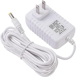 10FT Baby Swing Power Cord,6V AC Adapter Replacement for Ingenuity,Fisher Price Swing,Nova Baby Swing,3M Swing Wall Adapter Cable,White