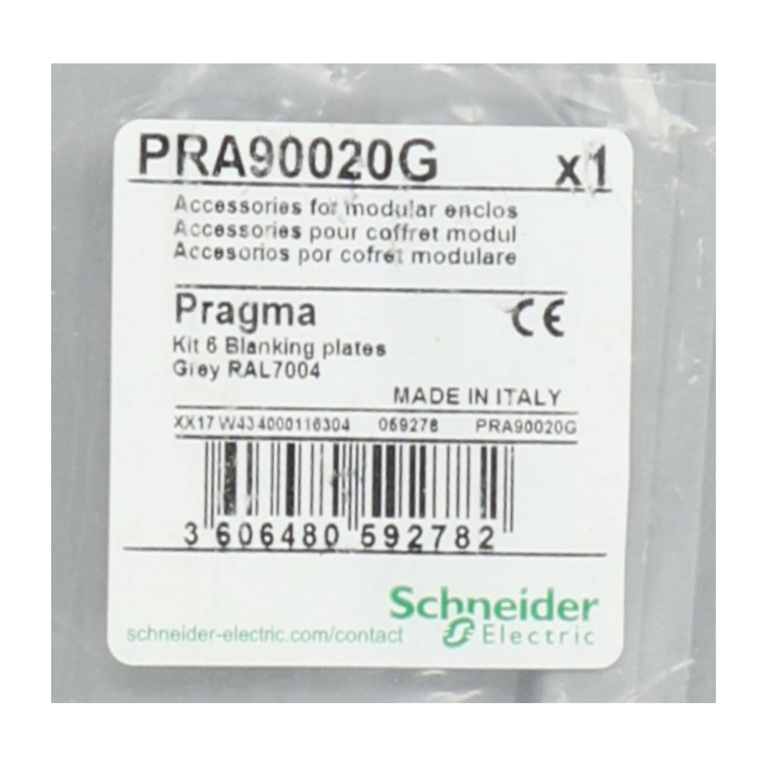 Schneider Electric PRA90020G Placa Obturadora 13, 18 or 24 Módulos