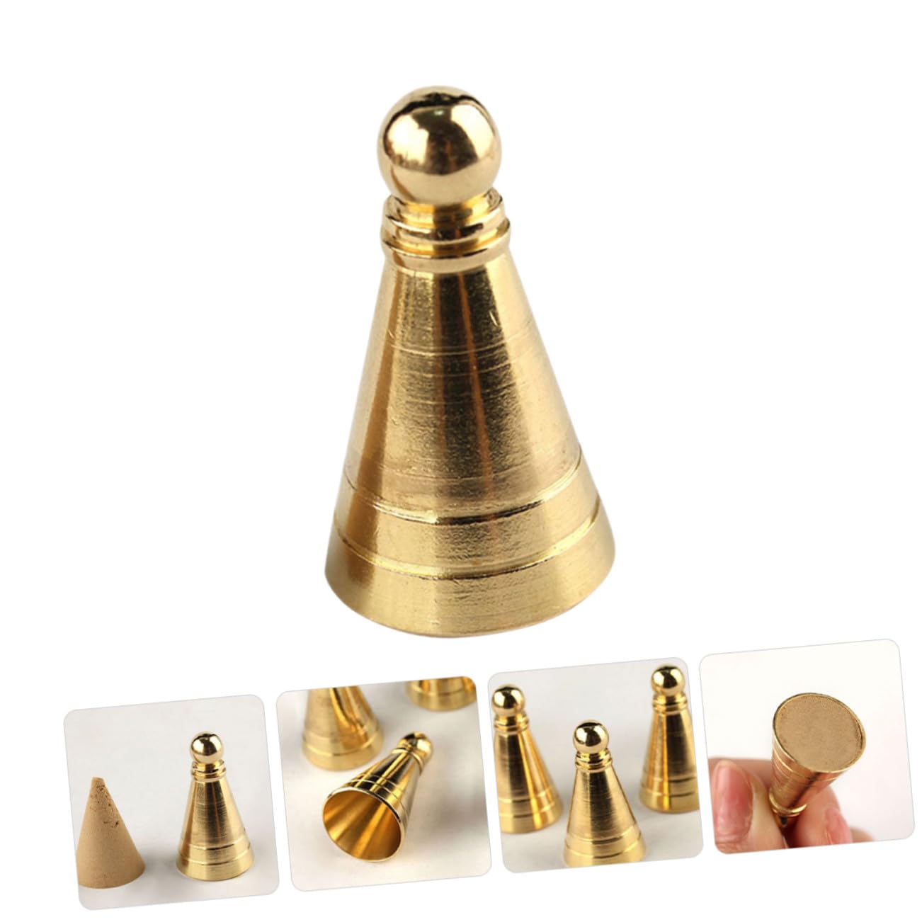 3 pièces Moule à Cônes Laiton Moules DIY pour Fabrication Cône Outils Pratiques pour Projets Maison et Accessoires