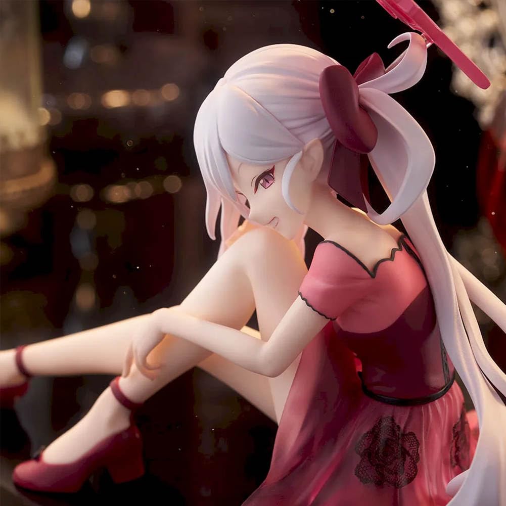 Rikuhatima Aru figurka czerwona sukienka styl anime dziewczyny figurka siedząca figurka model PCW kolekcjonerska dekoracja biurka prezent dla fanów 12 cm