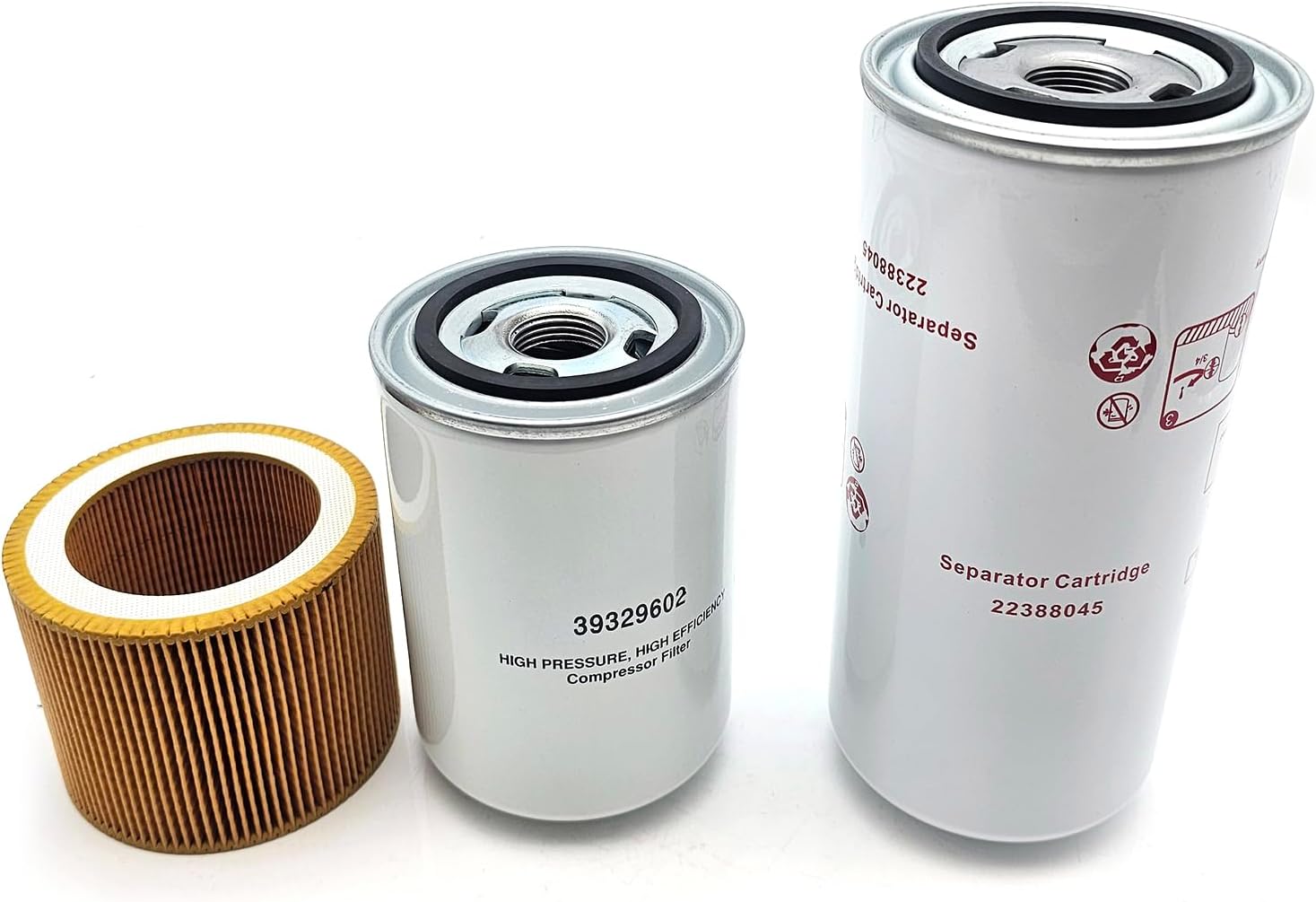 Filter Kit For Ingersoll Rand Air Compressor 5 to 15 HP UP6-Series Separator 22388045 Oil Filter 39329602 Air Filter 88171913
