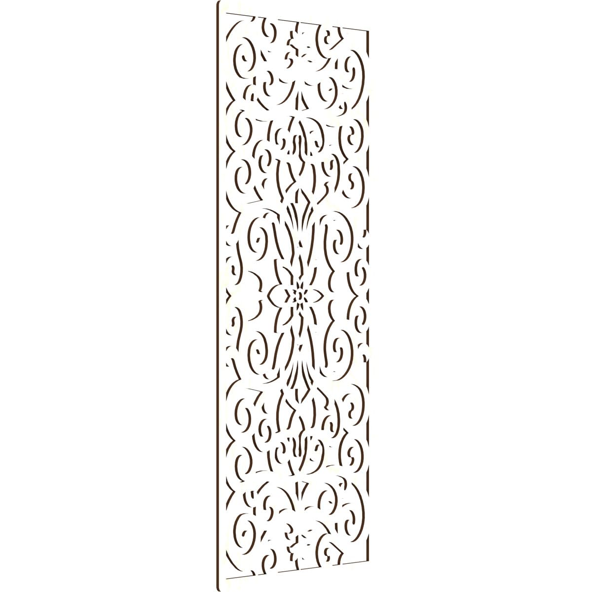 Buel Decorative Pierced Fretwork Wood Wall Panels, 23 3/8"W x 59 3/8"H x 1/4"T, Birch