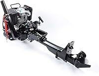 Vista 3 de TFCFL Motor fuera de borda, motor fuera de borda de 6 HP 4 tiempos, motor de barco de pesca inflable marino con sistema de refrigeración por aire