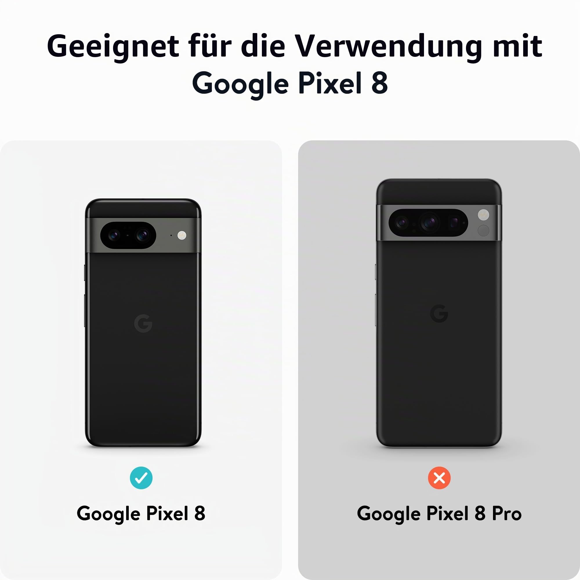 Mous für Google Pixel 8 Transparente Hülle, Kompatibel mit MagSafe - Klarheit - Kratzfest & Stoßfest