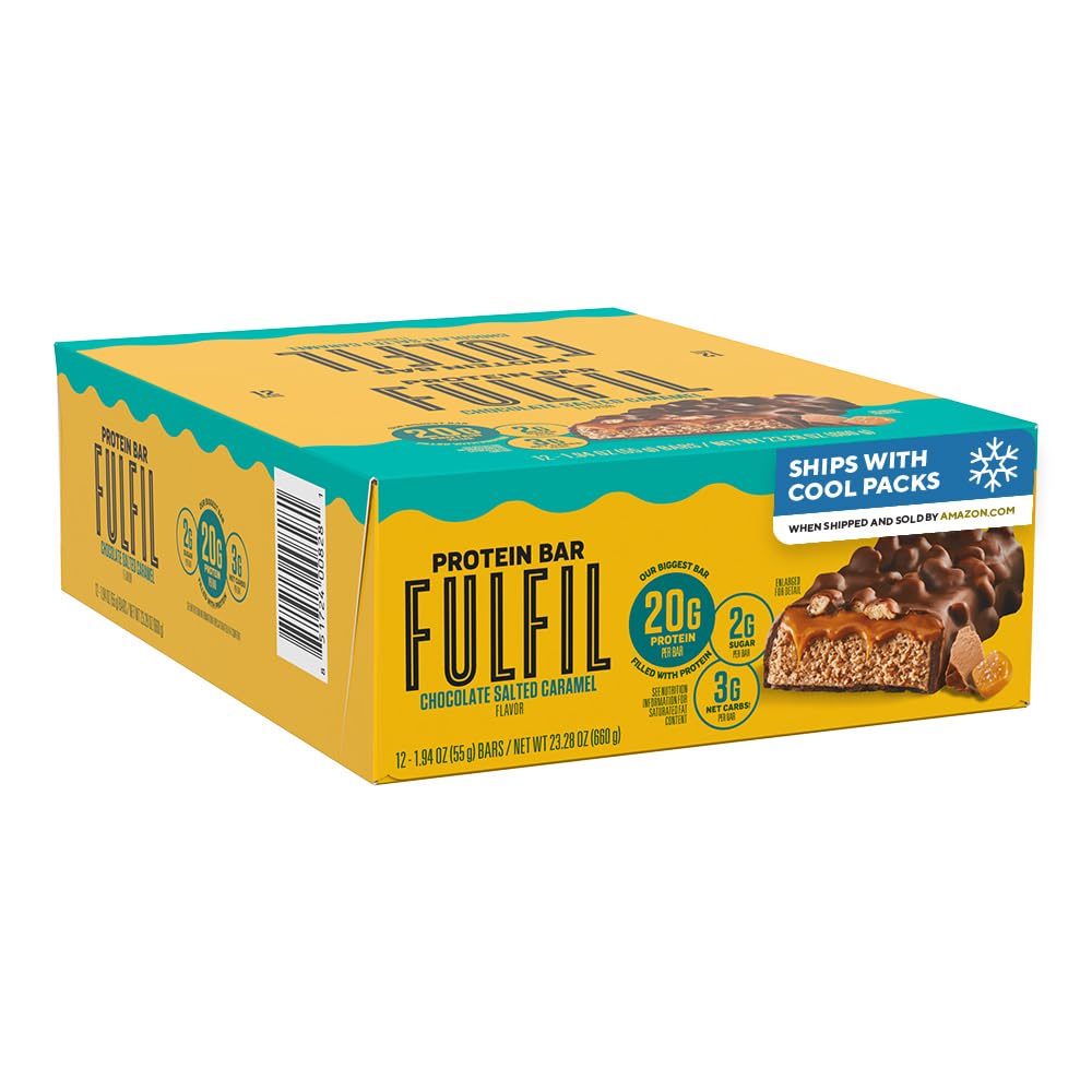 FULFIL Protein Bars, Chocolate Salted Caramel Flavored