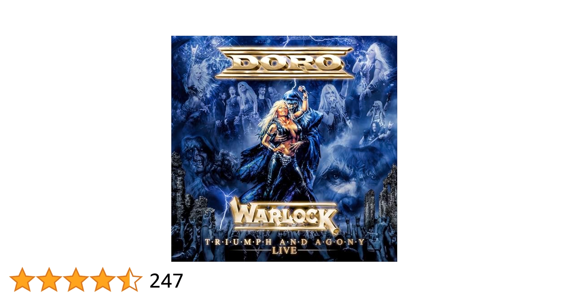 新品！CD＋Blu-ray！DORO /Triumph & Agony Live Doro Warlock Triumph and Agony Live Blu Ray +CD in Digipak
