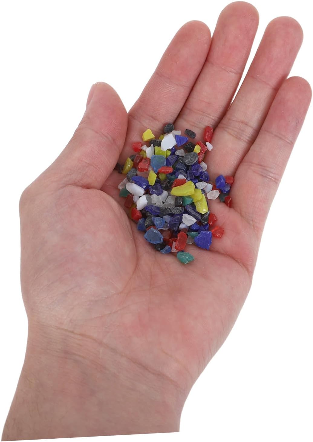 100g Mixed Crushed Fusible Glass for Microwave Kiln Jewelry Crafts