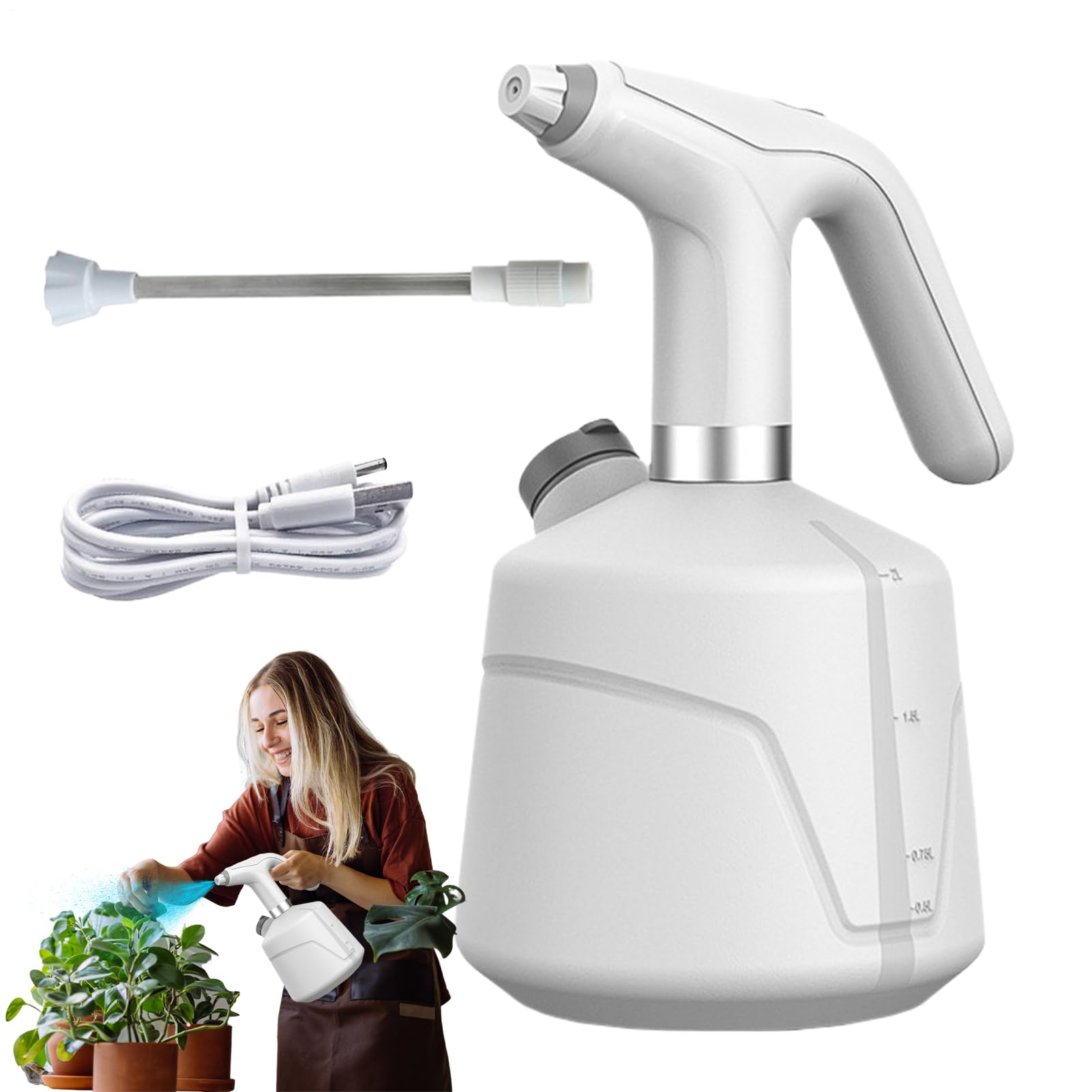 Pulvérisateur d'eau pour nettoyage et arrosage portatif de 2000 ml