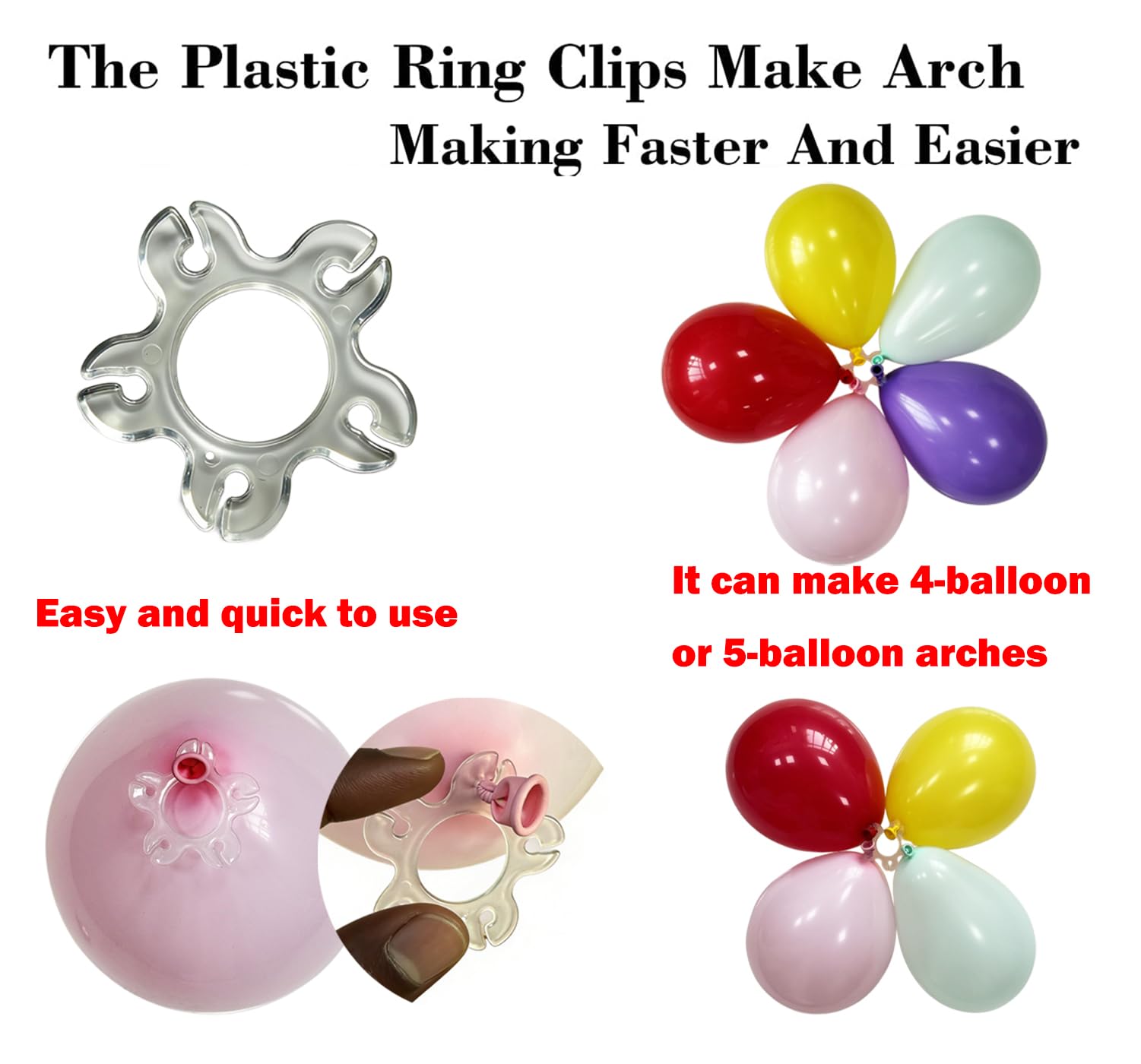 LANGXUN 12ft White Table Balloon Arch Kit — Amazon image 4