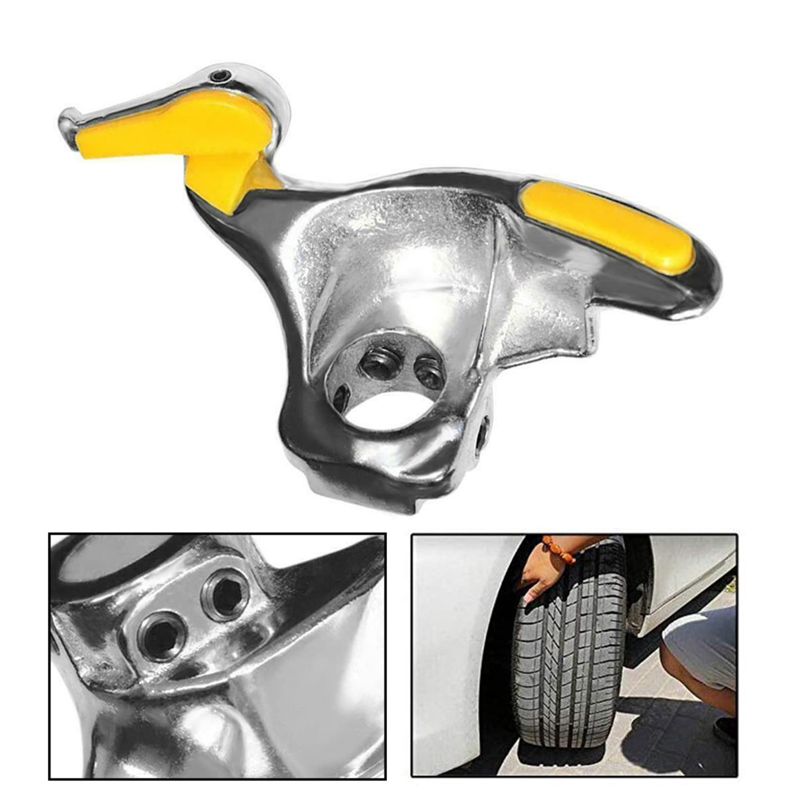 Tête de changement de pneu de voiture, tête de canard en fonte d'acier haute résistance, démonte-pneu avec jante protection de montage pour pneu (28 mm)