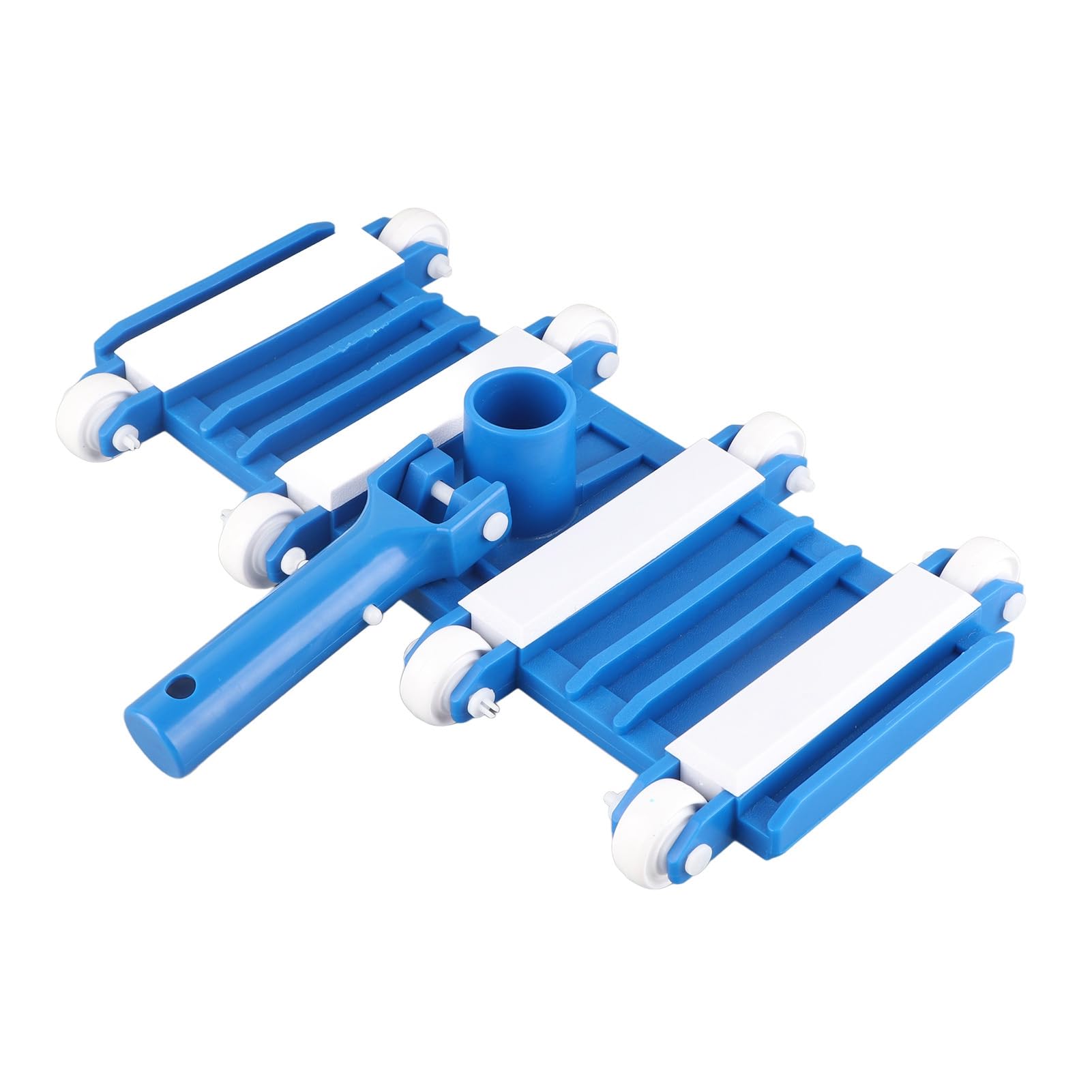 Yuecoom Pool Vacuum Head with Wheels, Swimming Pool Vacuum Head with Wheels Removable Adjustable Handle Cleaning Tools for Inground and Above Ground Pool