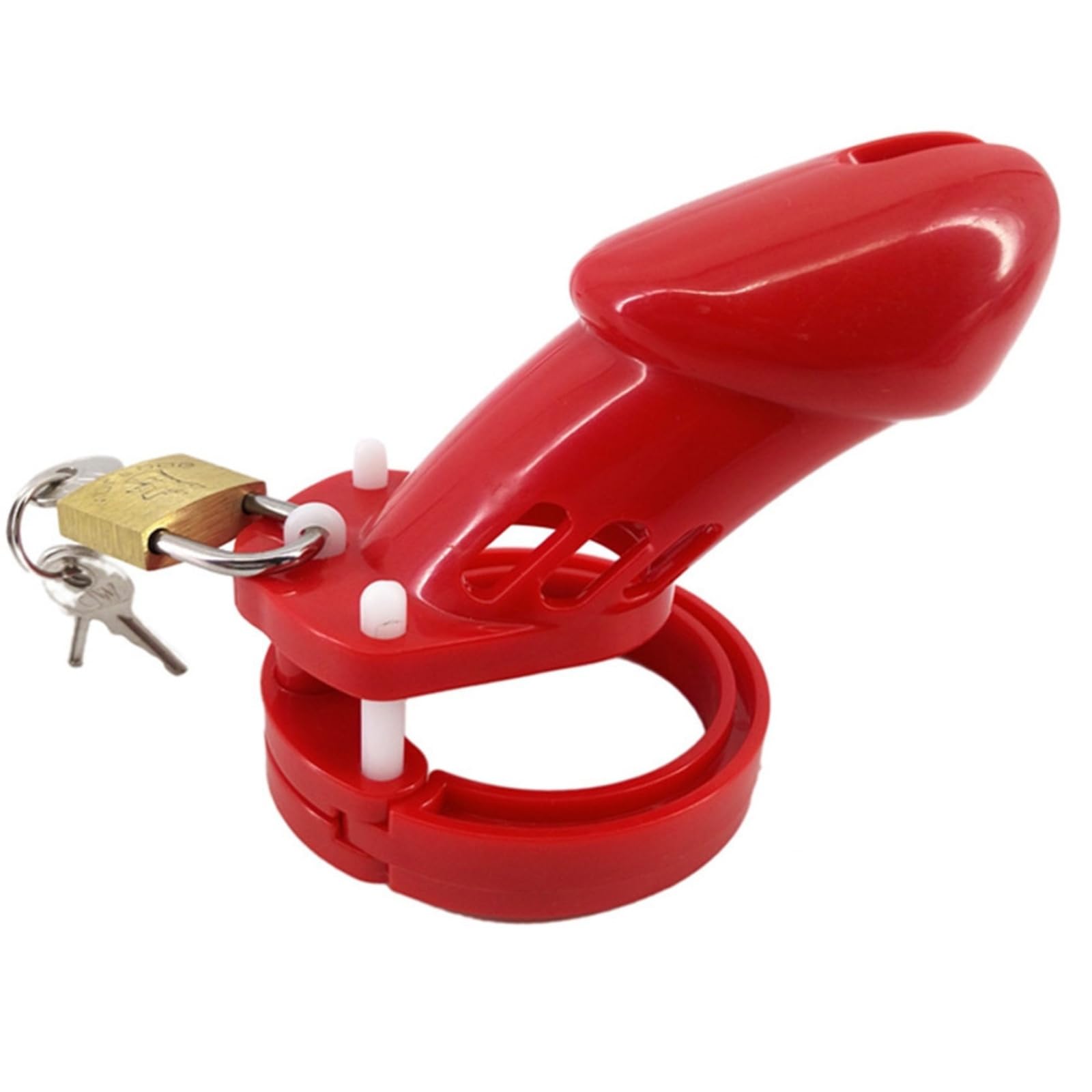 SESEY with 5 Rings Fitness Device Men's Plastic red Sports Training Equipment Locking cage (L)