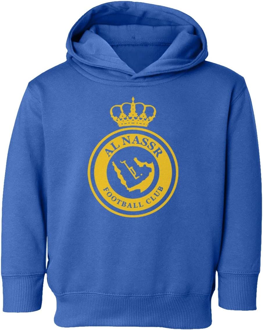 FLAURA Al Nassr Soccer #7 Ronaldo Jersey Style Toddler Hoodie Sweatshirt