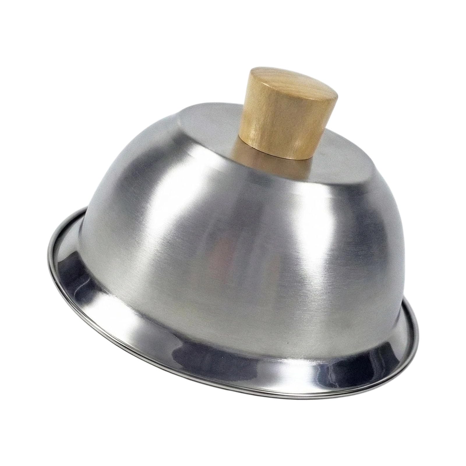 DSLKGWE Rustproof Stainless Steel Burger Press Cover with Comfortable Wood Handle for Home and Commercial Kitchens Nonstick Hamburgers Maker