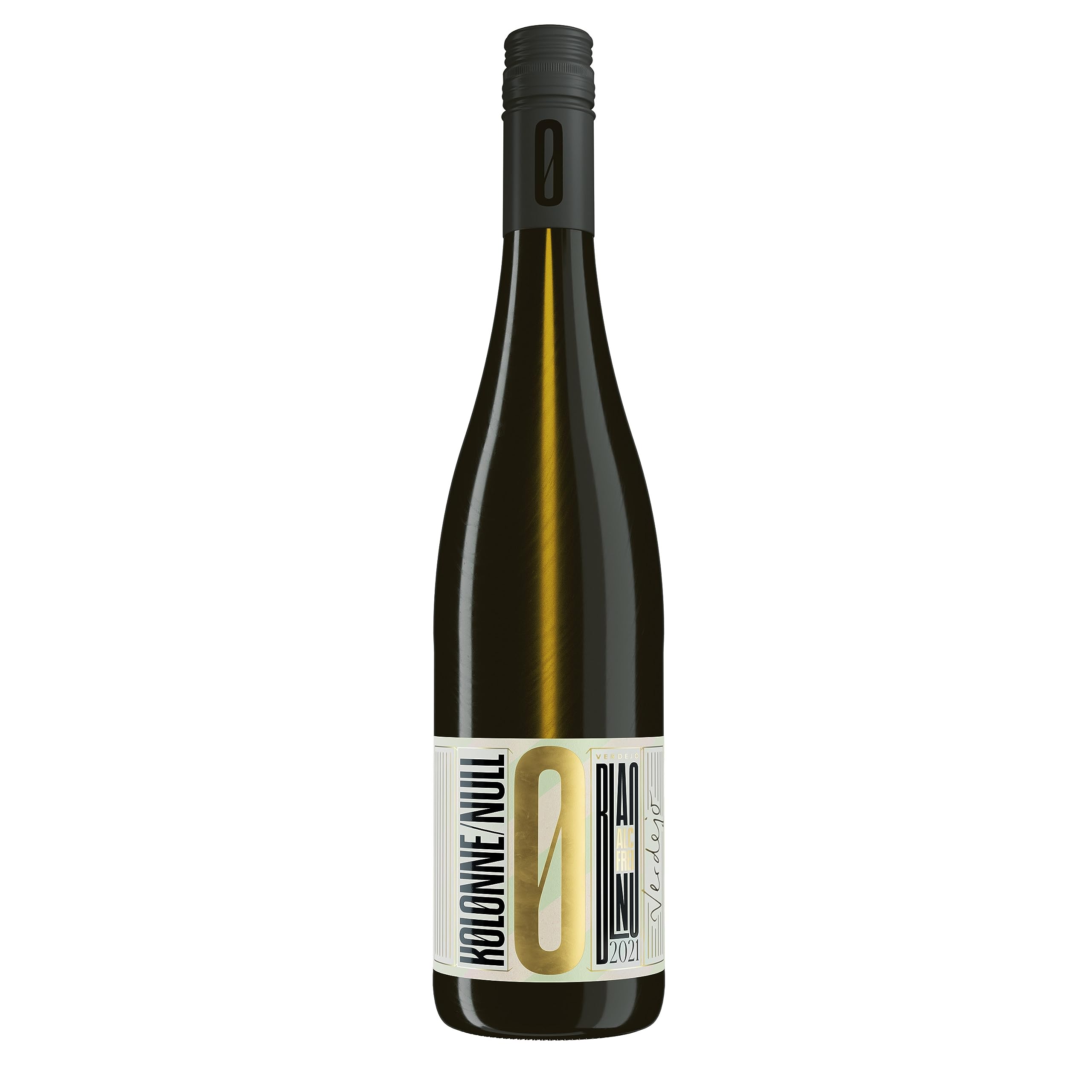 KOLONNE NULL - "Verdejo" Premium alkoholfreier Weisswein trocken - 1× 0,75 L - BIO Weißwein 0,0% vegan & kalorienarm