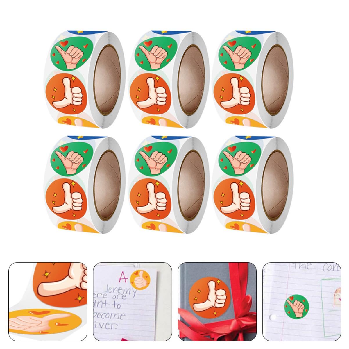 SHINEOFI 24rotoli Adesivi Incoraggiamento Per Insegnanti Stickers Motivazionali Cartoon Etichette Decorative Per Aula Per