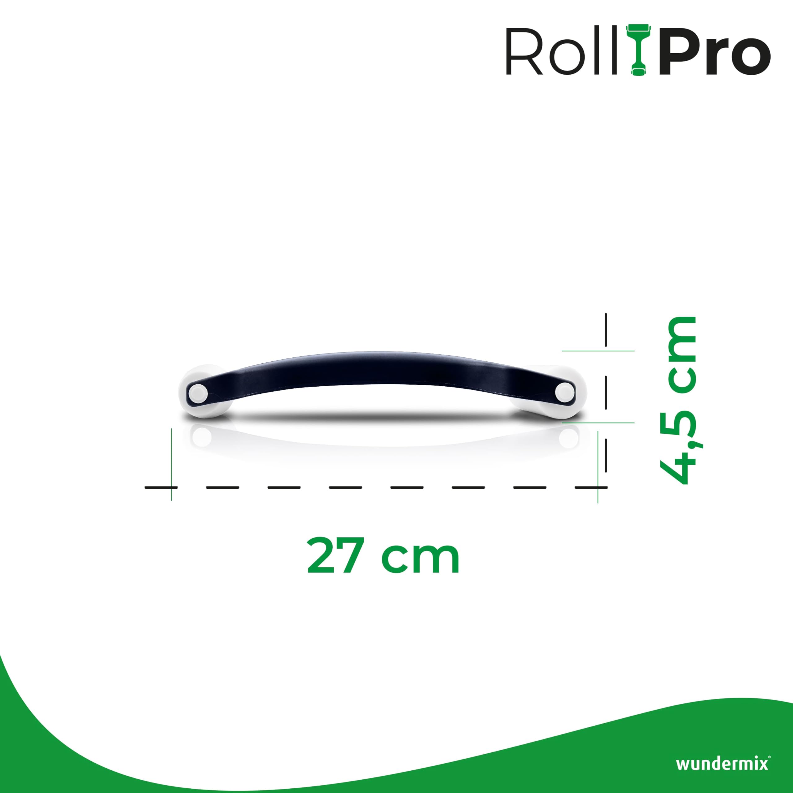 Wundermix - RollPro® Teigroller • Teigrolle mit 2 Walzen • Antihaft Nudelholz für müheloses Ausrollen von Teigen • Fondant Roller • Pizzaroller • Spülmaschinenfest • Backzubehör