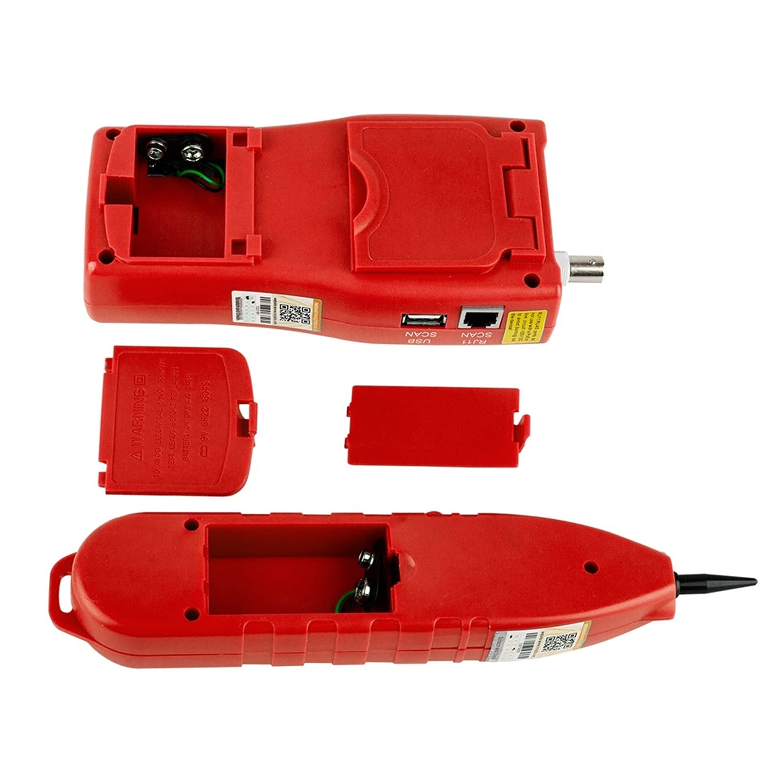 Detector de pared, Localizador de fallas de alambre LAN Tester Tester Check Capering RJ45 RJ11 BNC Prueba de rastreador de cable(F-308-Blue)