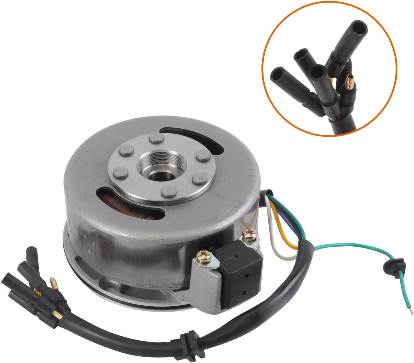 Magneto Flywheel Ignition Stator Assembly Kit Fits for 50cc 70cc 90cc 110cc 125cc Dirt Bike Taotao Go Kart Pit Bike Kazuma SSR Baja ATV Quad Dune Buggy 4 Wheeler