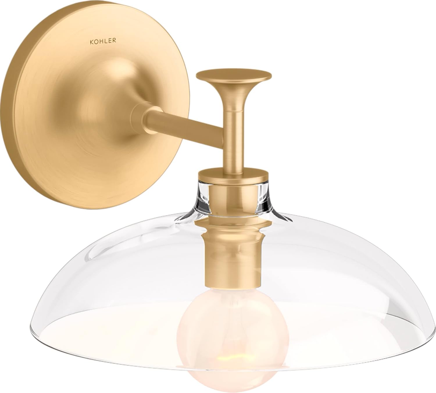 Kohler Lighting 31768-SC01 Tone 7" Tall Bathroom Sconce - Brushed Moderne Brass