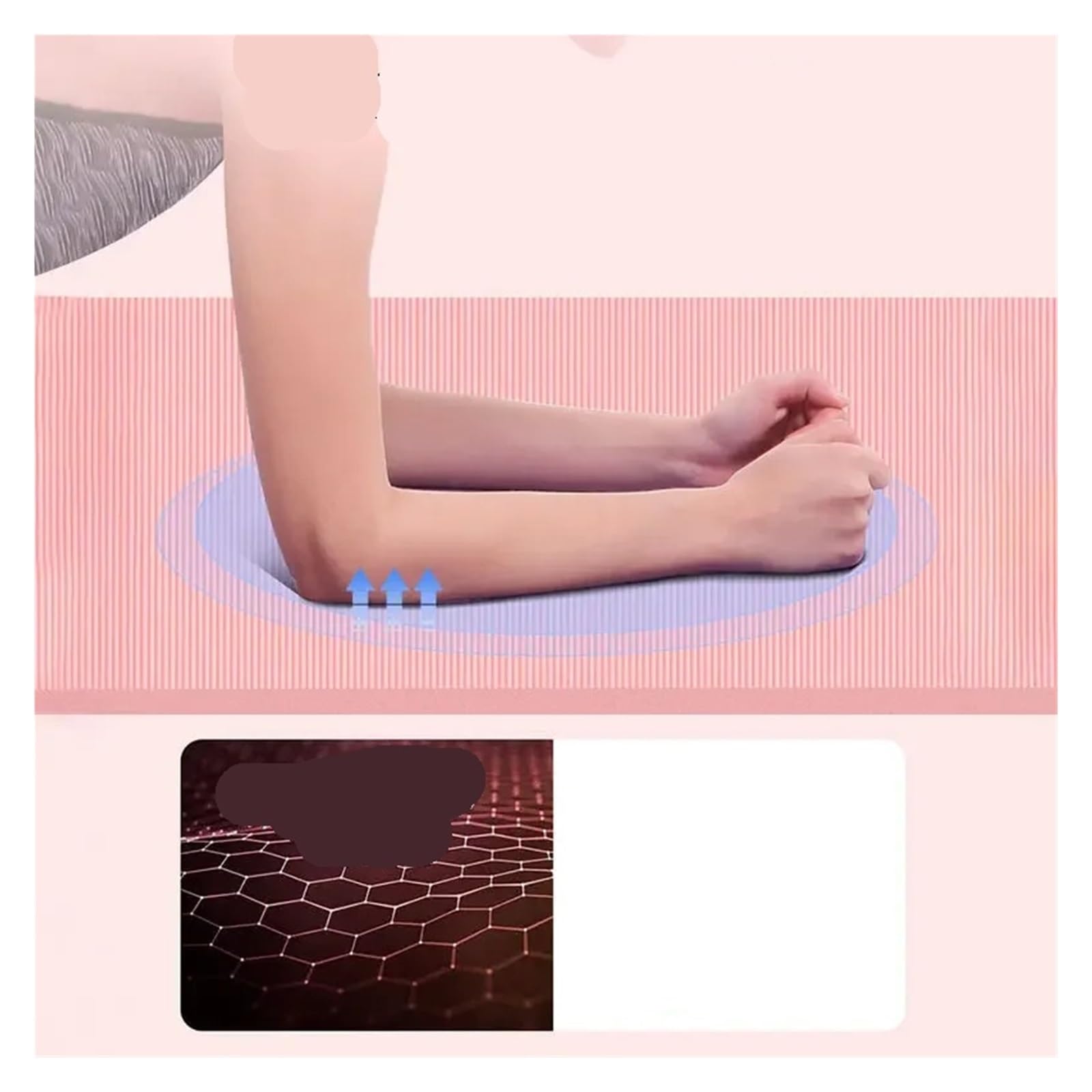 Tappetini Yoga 10mm 15mm 20mm di Spessore Tappetino Yoga Coperta Antiscivolo Palestra di casa Sport Salute Perdere Peso tappetini Fitness Pad for Esercizi for Le Donne(Pink,185 61 20mm)