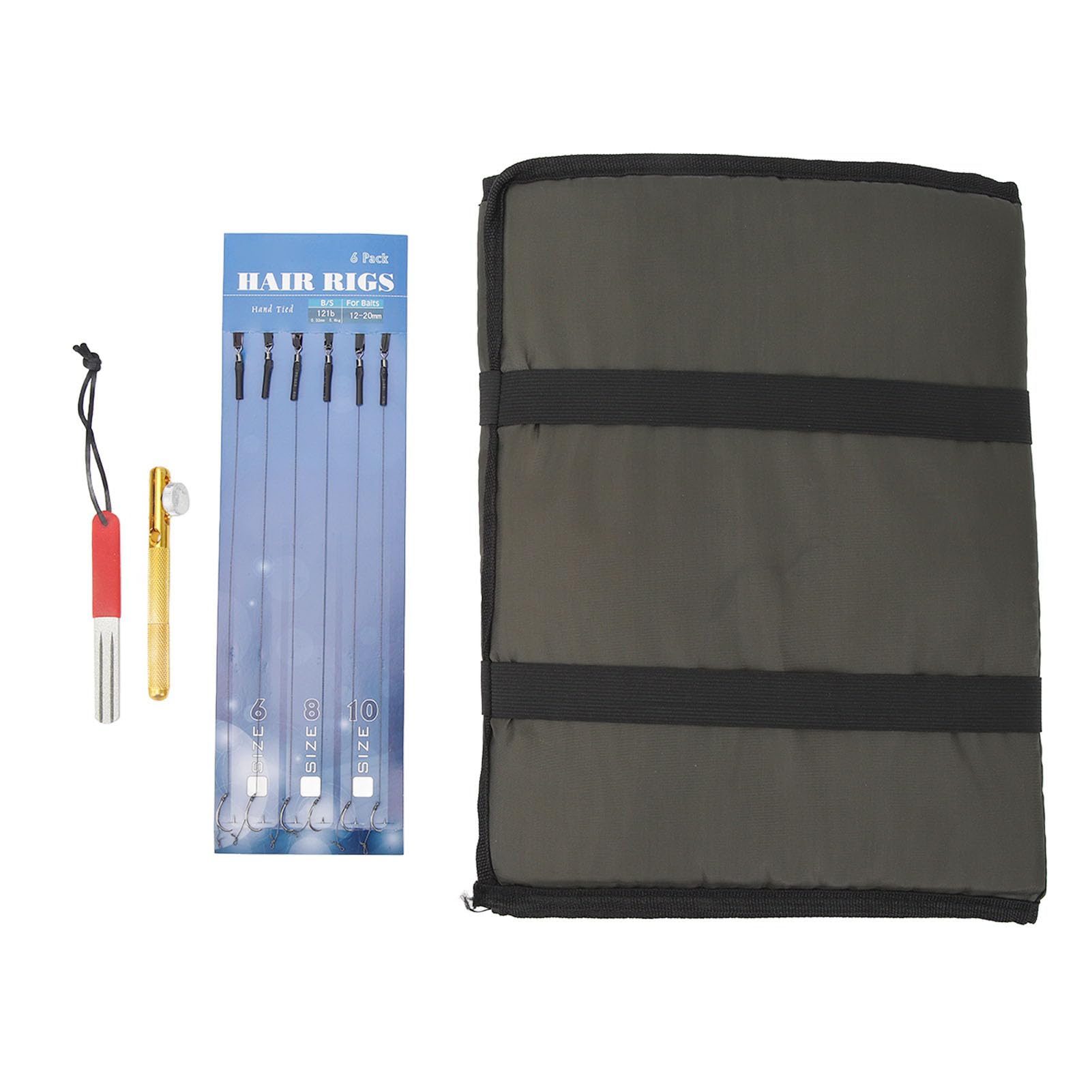Tapis de décrochage 3 plis avec kit de pêche à la carpe et affûteur - 8