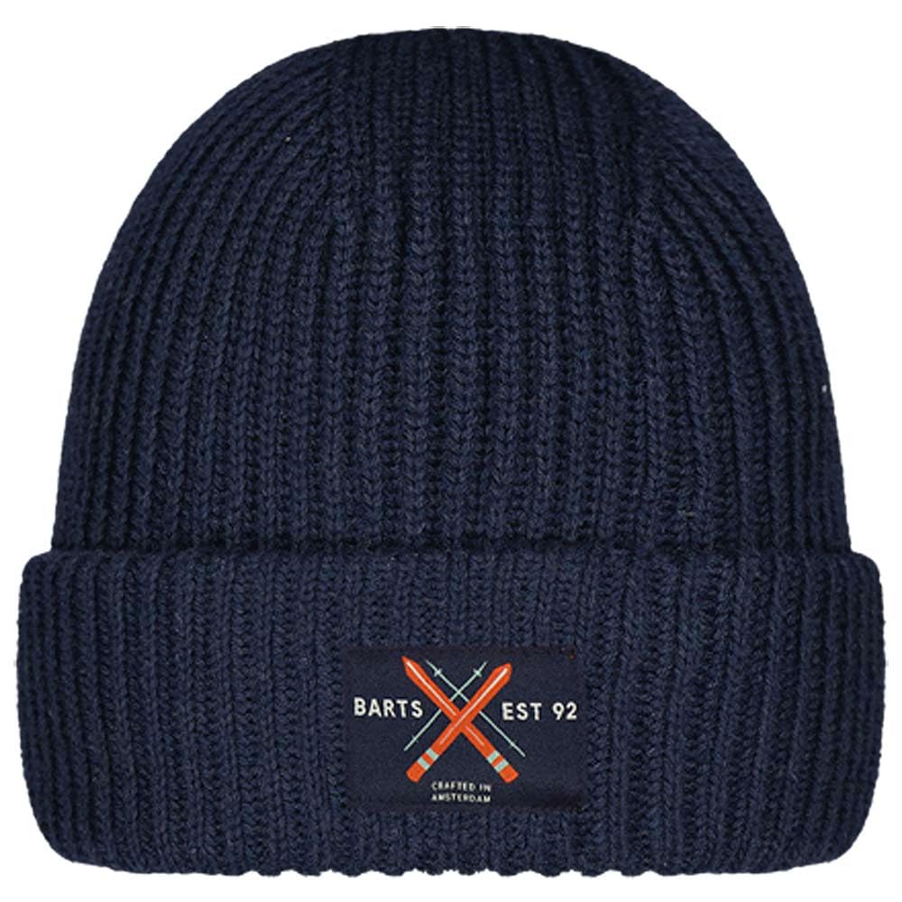 Barts Mens Luuke Cuffed Knitted Fleece Lined Beanie - Navy