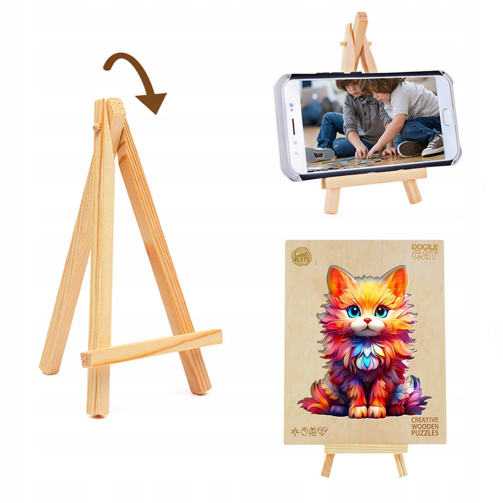 Puzzle in Legno per Adulti, KAAYEE Puzzle di Animali di Forma