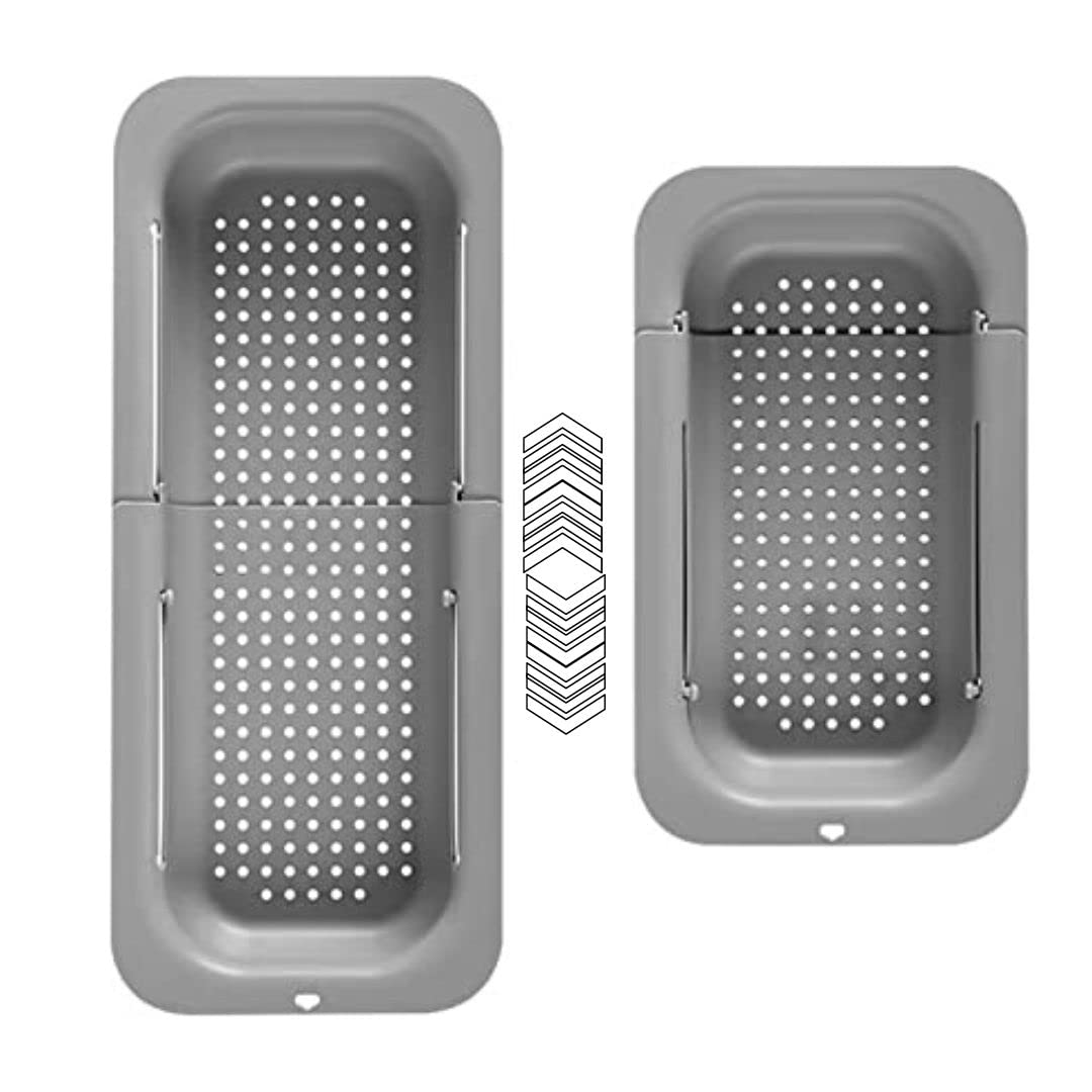 Silicone Colander Kitchen Strainer - Kitchen Sink Strainer Silicone - Fruit and Vegetable Strainer for Kitchenaid - Colander Collapsible…