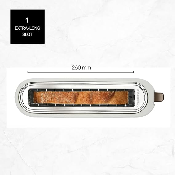 Taurus Toaster 1000W, Extra Wide Long Slot, 7 Levels