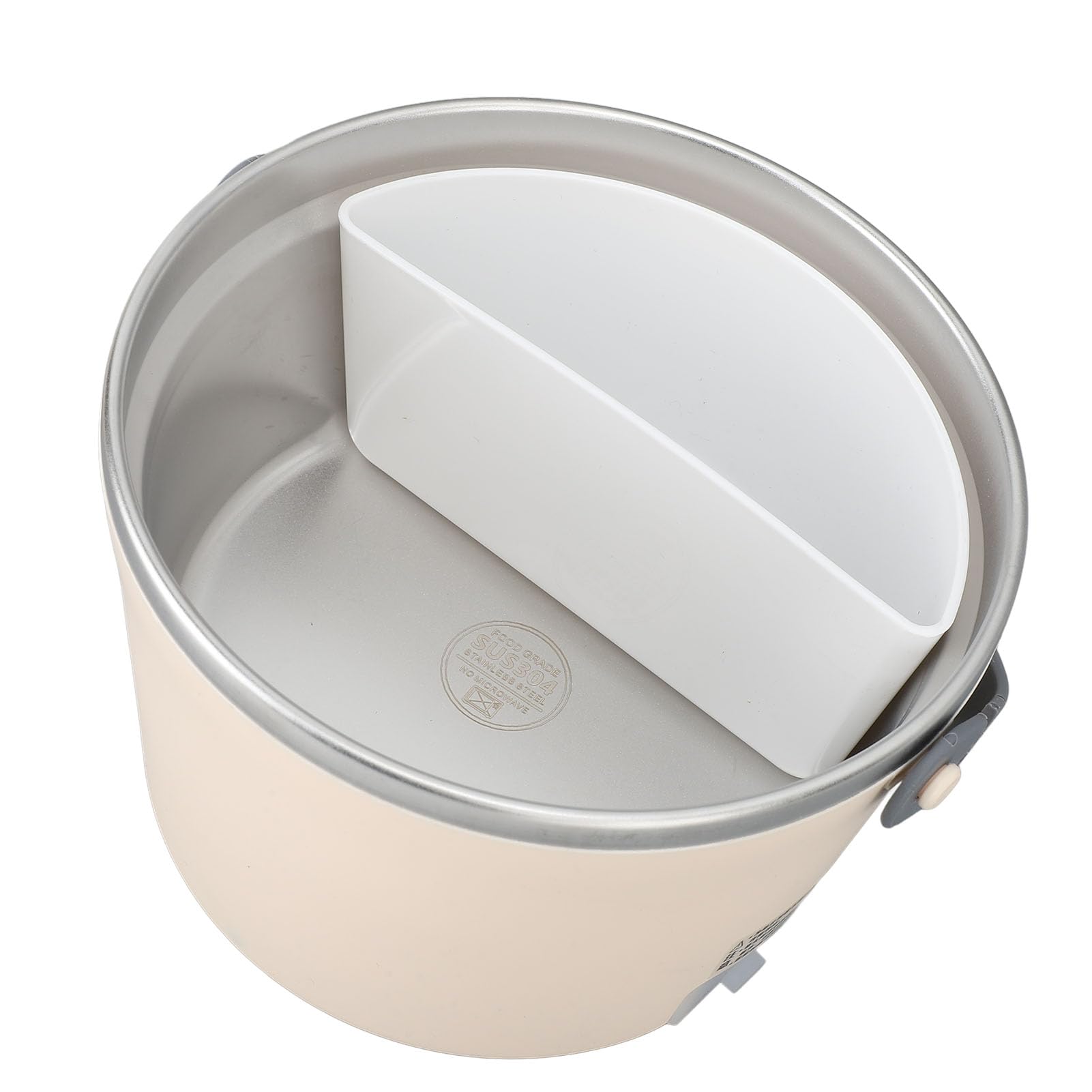 Ejoyous Lunch Box Elettrico per Auto, Lunch Box Riscaldato in Acciaio Inossidabile 304 per Auto, 1.2L 48W 158°F 360° Scaldavivande Portatile Lavabile con Riscaldamento Anche per Studenti di Lavoro