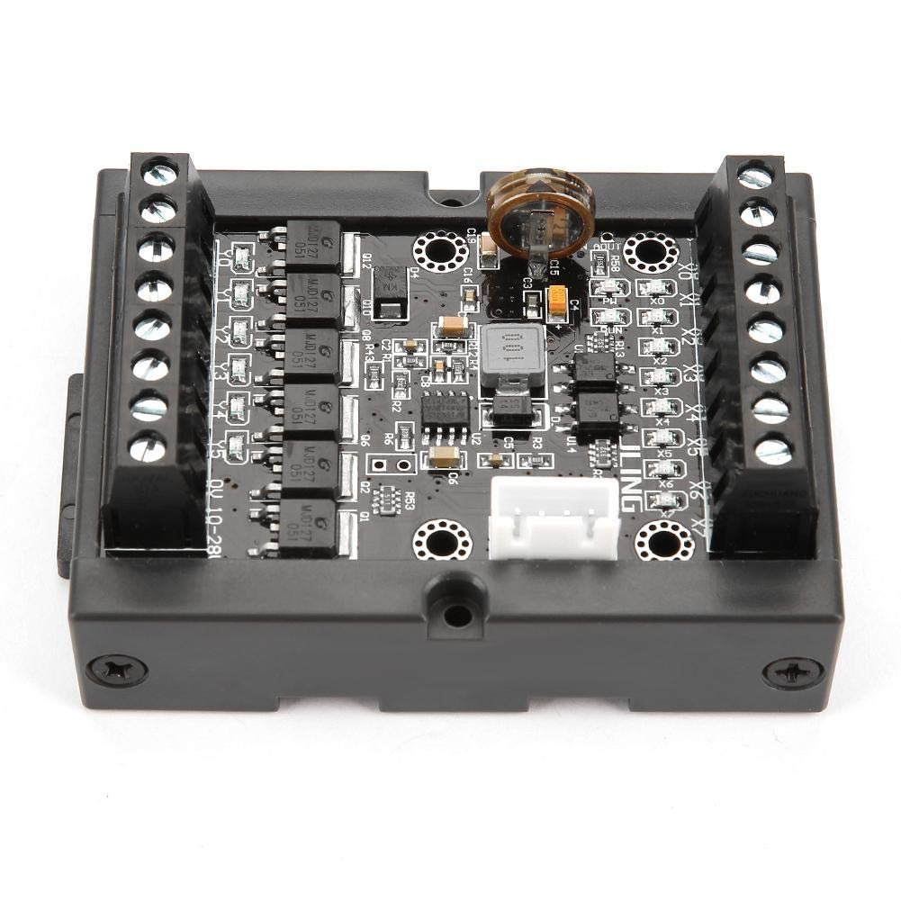 Tarjeta de control industrial PLC FX1N-14MT El módulo de retardo de relé programable con Shell puede realizar miles de funciones, 10-28VDC