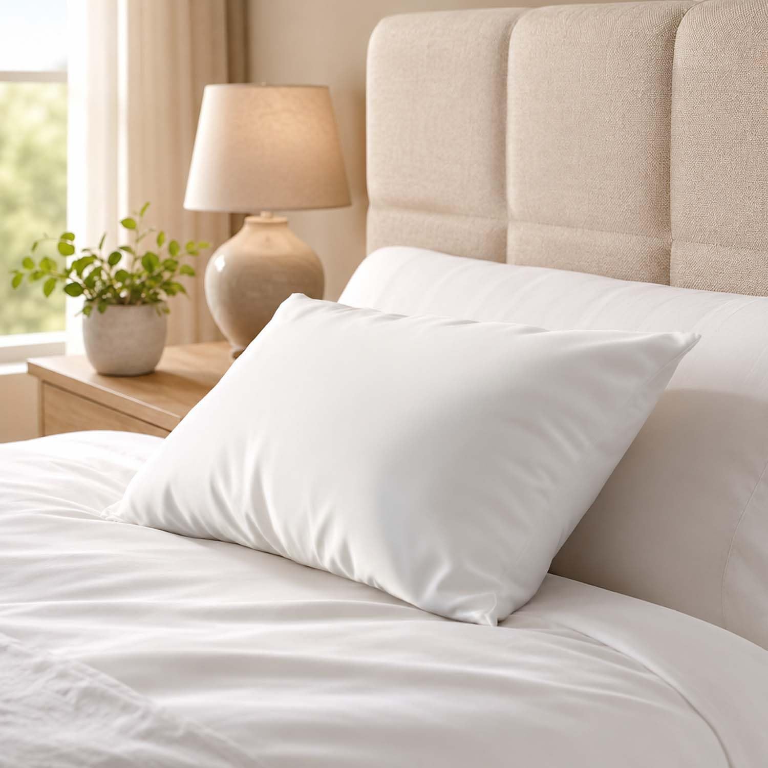 Fresh Relax Hollow Fiber Sleeping Pillow | Soft & Fluffy Support | White | 24 x 16 Inch | Pack of 1-picture-20