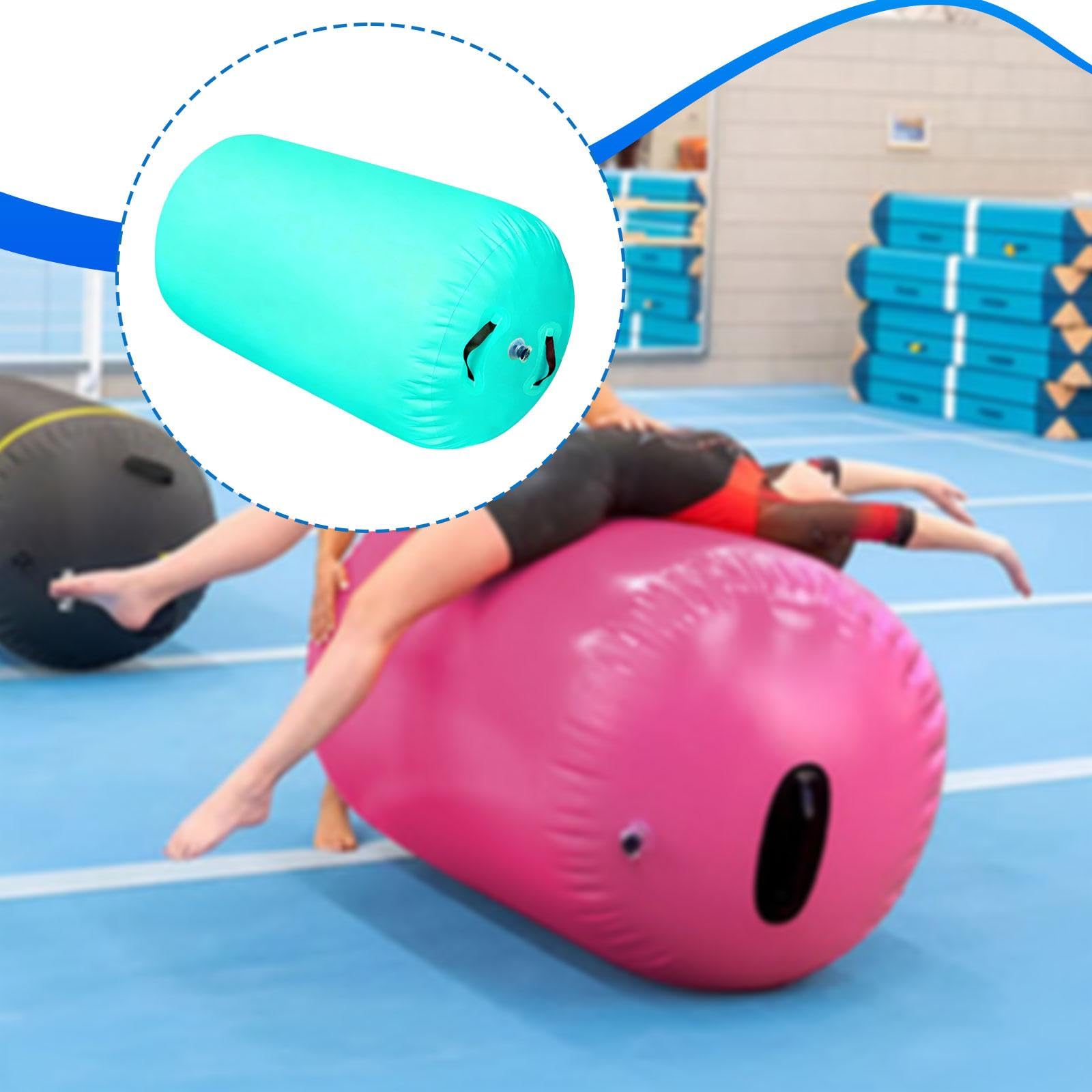 Homyl Air Roller Gymnastics Barrel Tumbling Barrel Gonfiabile, Pratico, Allenamento per Rovesciate All'indietro per Palestra Domestica