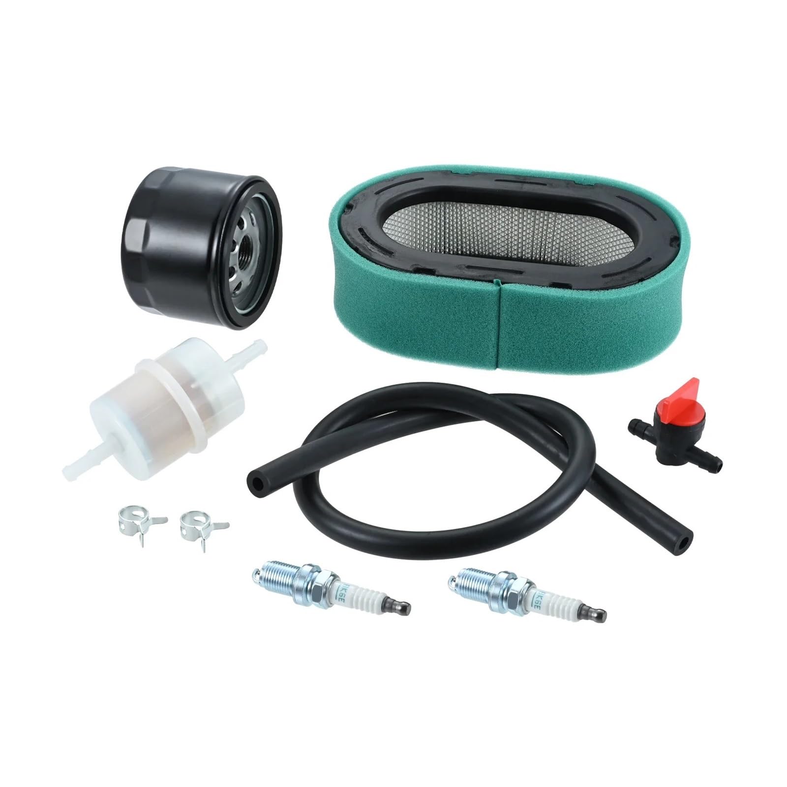 Filtro de Aire y Combustible for cortacésped OEM KH-32-883-09-S1, Compatible con Motores KT745, KT740, KT735, KT730 y KT725, con bujía.