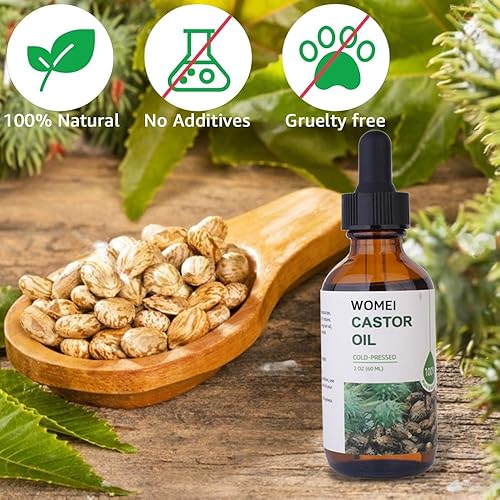 Miniatura 7 de Aceite de ricino orgánico prensado en frío sin refinar, 100% puro, prensado en frío, aceite de ricino negro jamaicano para el crecimiento del