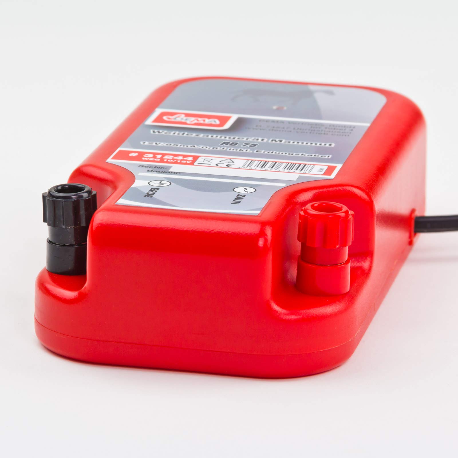DEMA Urządzenie do ogrodzenia pastwiskowego Mammut 12 V – wydajne urządzenie pastwiskowe do hodowli zwierząt, niezawodne ogrodzenie elektryczne dla koni, bydła i innych zwierząt gospodarskich
