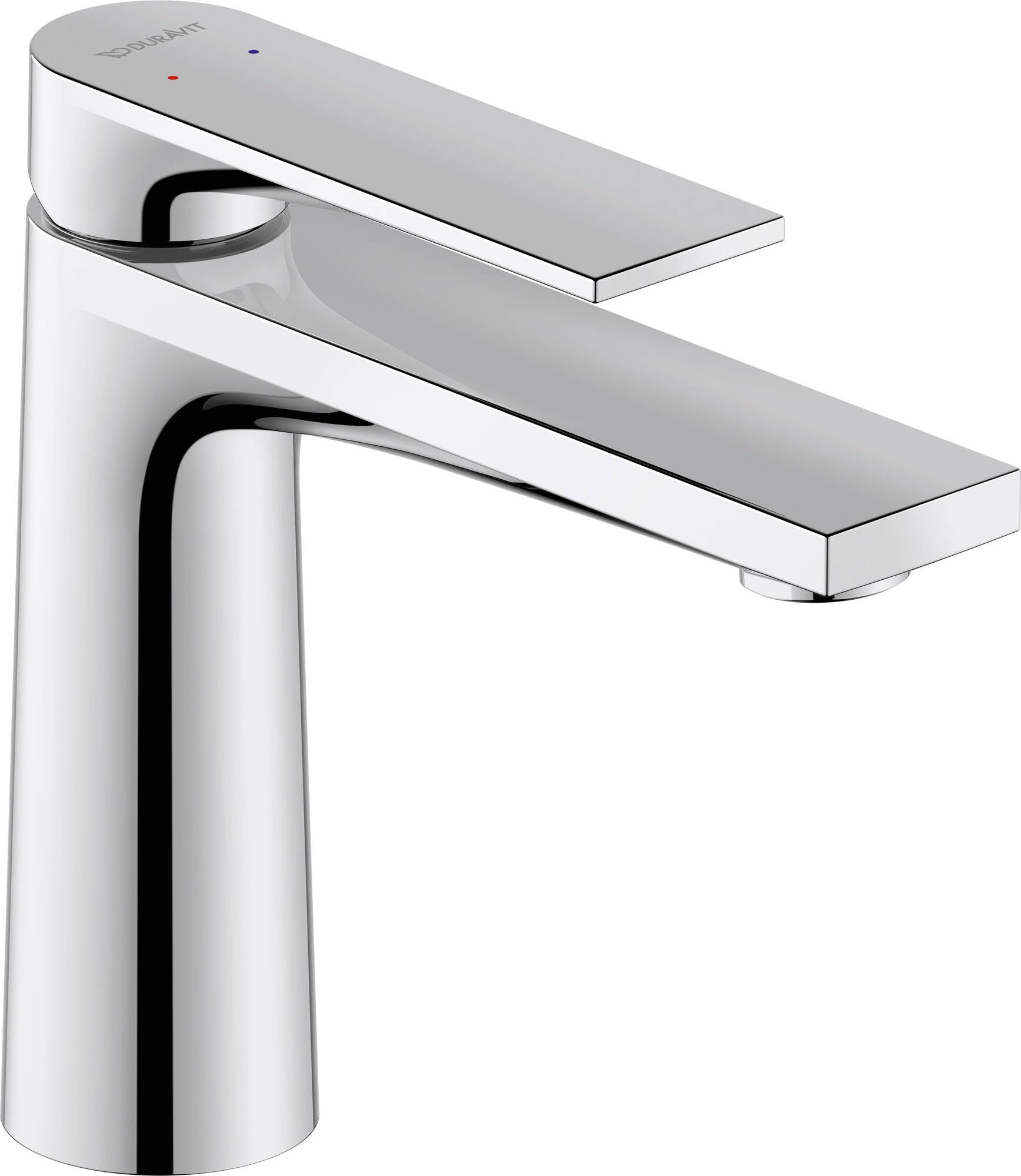 Duravit Tulum M Basin Mixer, Without pop-up Waste, 135mm Projection, TU1020002; Color: Chrome