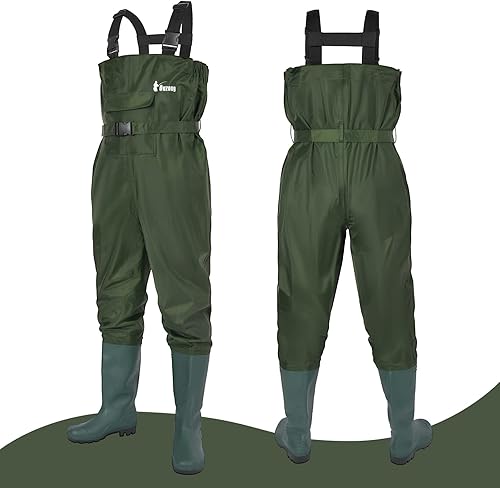 Miniatura 2 de wader con botas impermeable para pesca y caza de nailon 2-PlyPVC 9-13