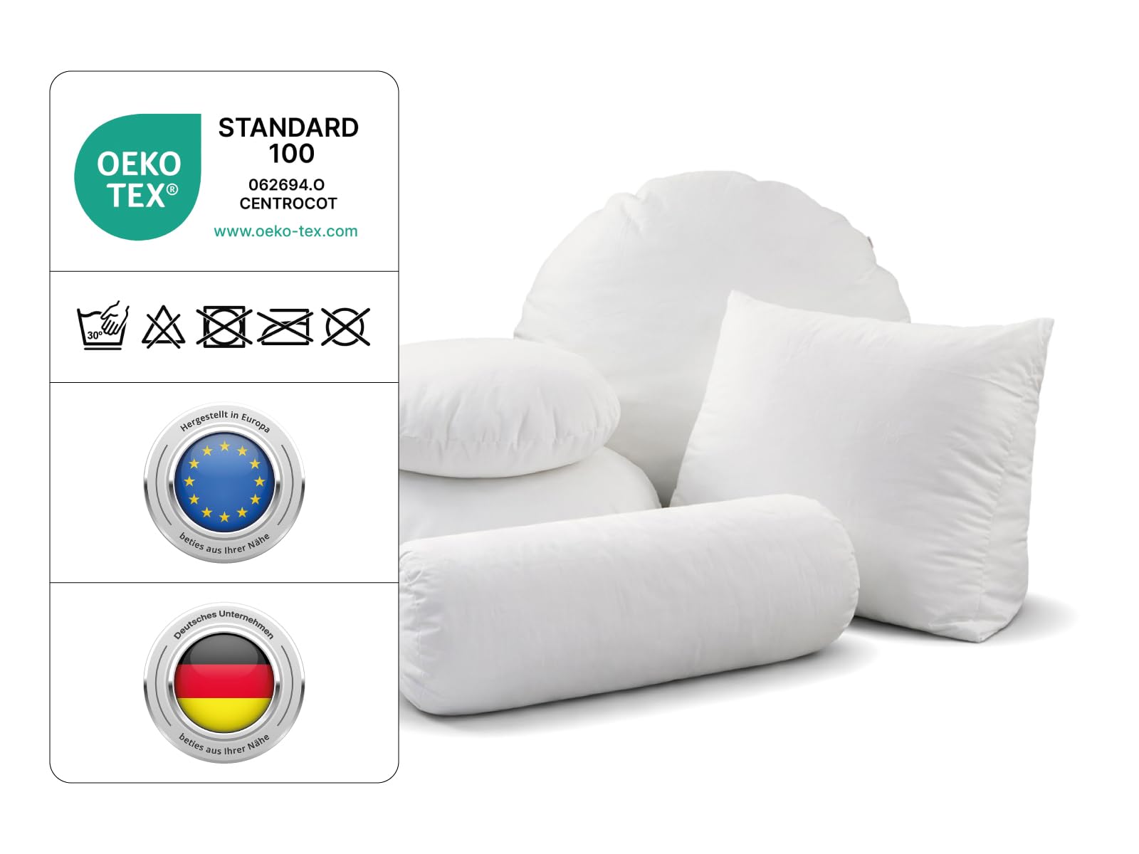 beties - PublikUp - Rolle 25x70 cm – extra Feste Yogarolle mit Schaumstoffflocken – variabel befüllbar – Lagerungsrolle & Beinrolle