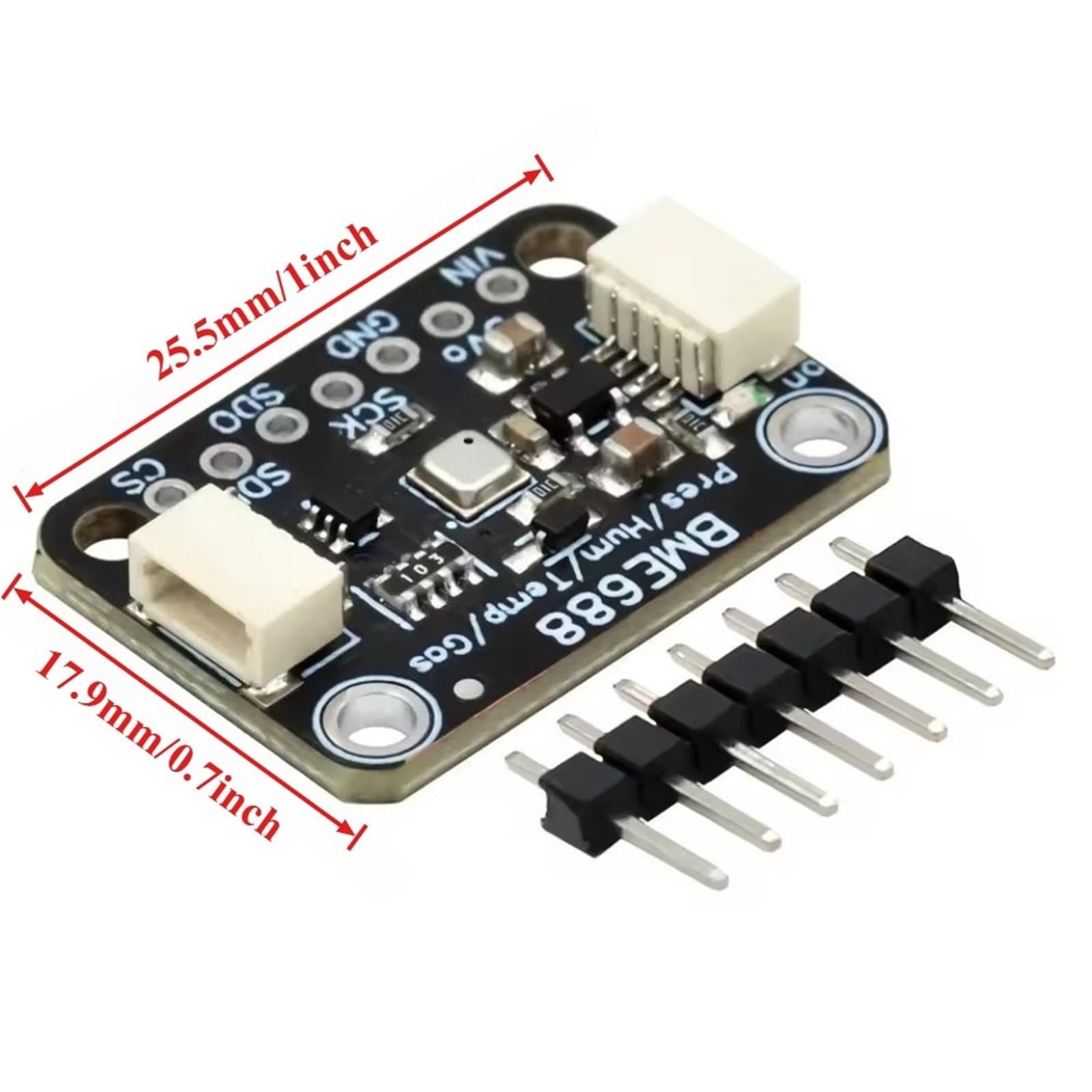 BME688 Module de capteur température humidité pression gaz AI moniteur de qualité de l'air I2C SPI