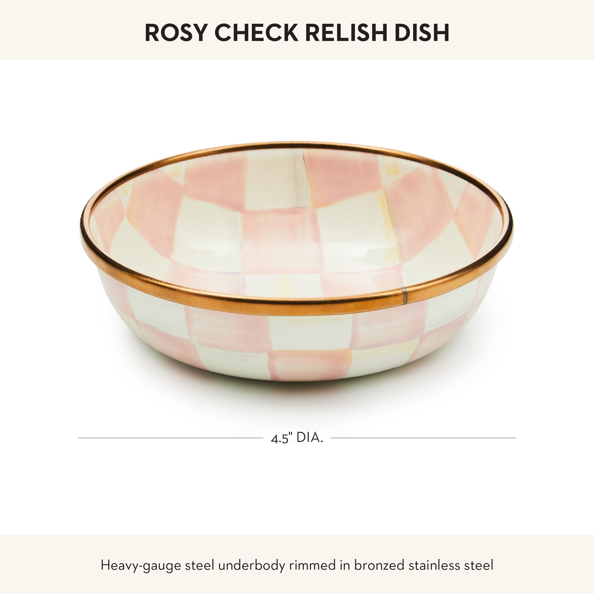 Amazon.com | MACKENZIE-CHILDS Enamel Relish Dish, Small Serving