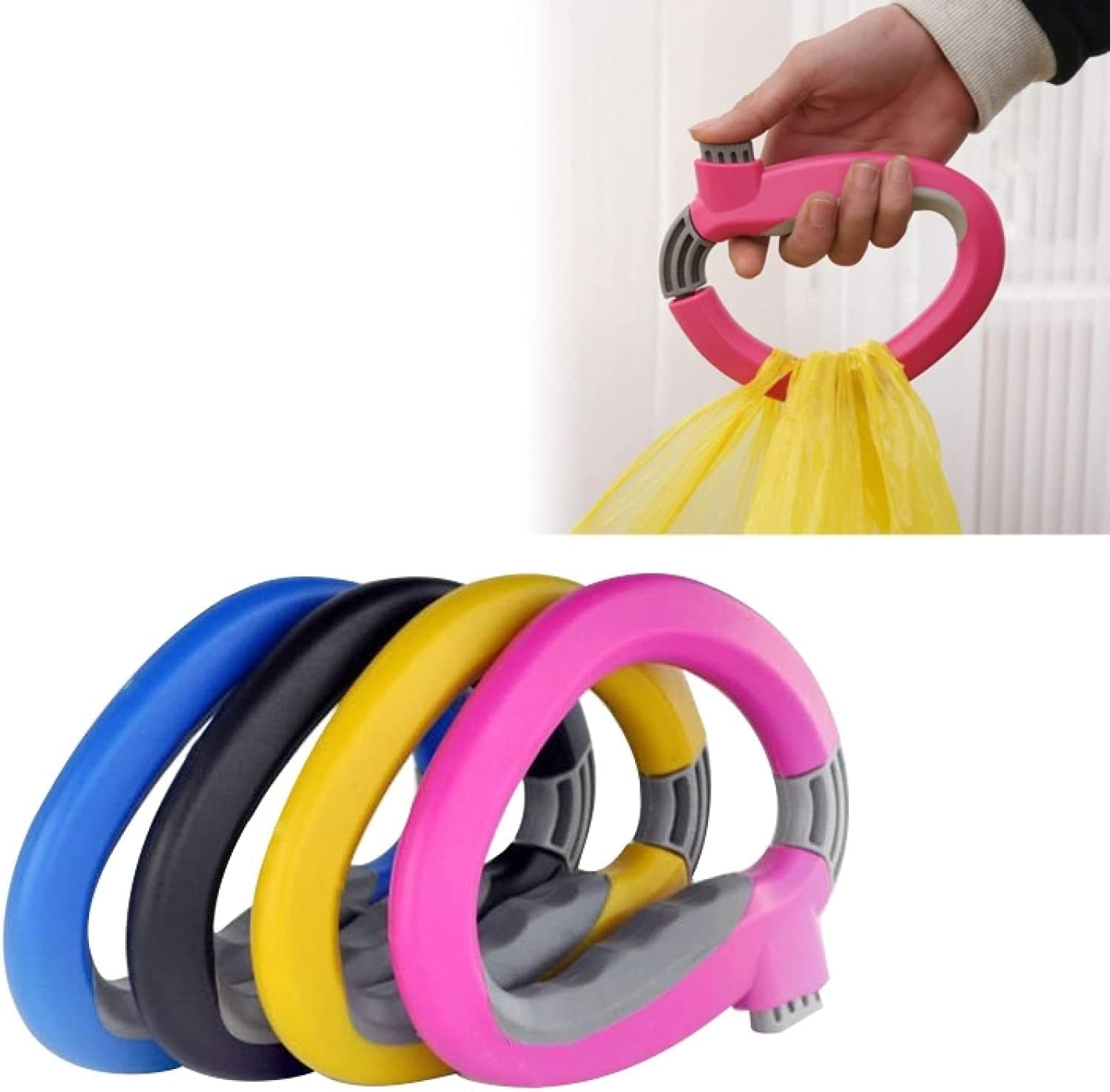 3Pack Home One Trip Grip Grocery Shopping Bag Holder Handle