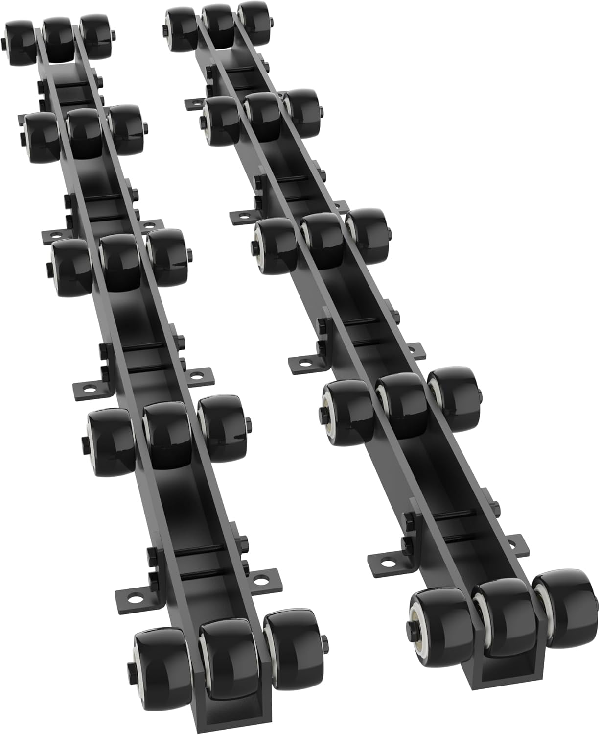 GIOTORENT Boat Trailer Roller, Heavy Duty Carbon-Steel Trailer Rollers for Boat, Withstands 2000 LBS Load, Black Powder-Coated Finish, Suitable for Dinghy and Sailboat Trailers